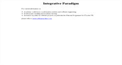 Desktop Screenshot of integrative-paradigm.org